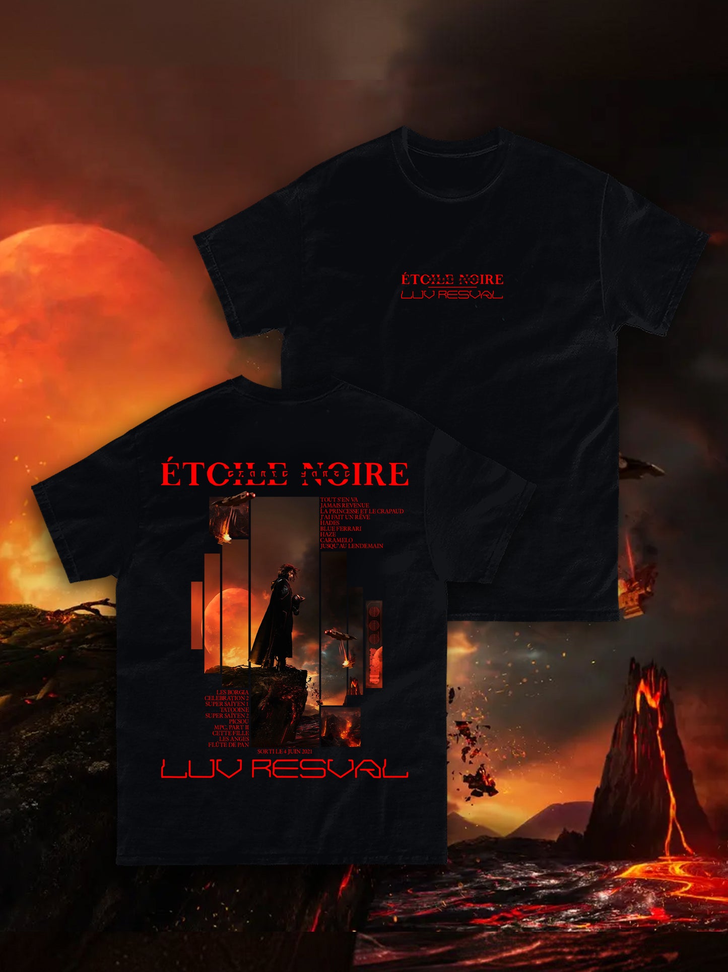T-shirt ETOILE NOIRE - Introvrtee