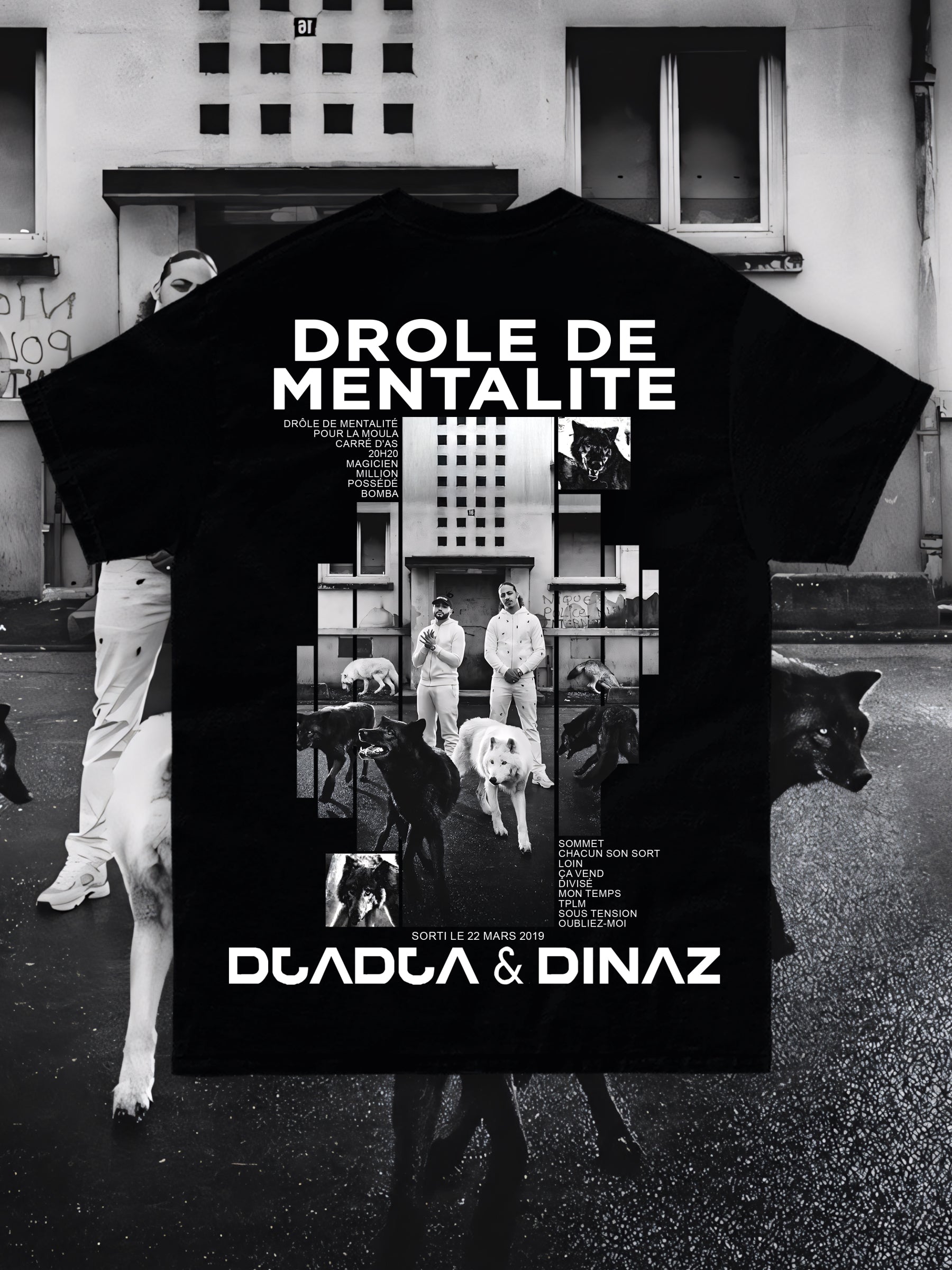 T-shirt DROLE DE MENTALITE