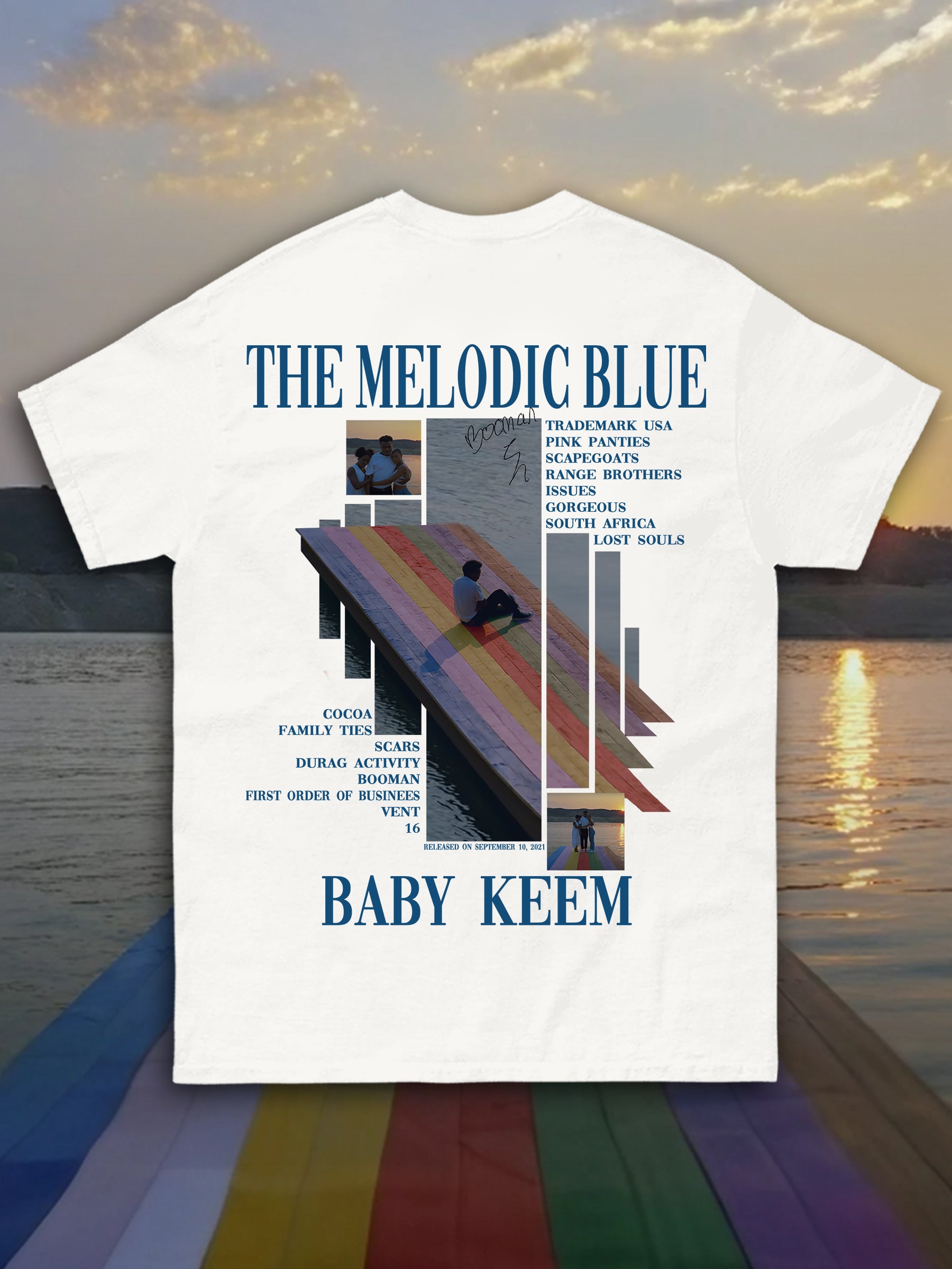 T-shirt THE MELODIC BLUE - Introvrtee