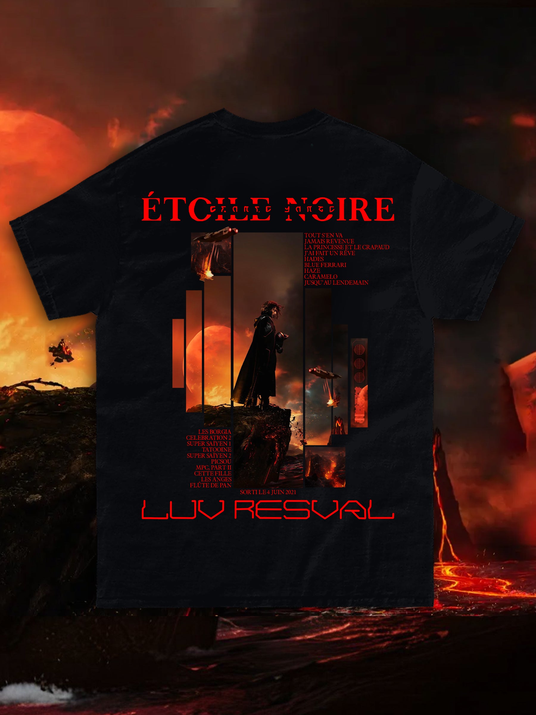 T-shirt ETOILE NOIRE - Introvrtee