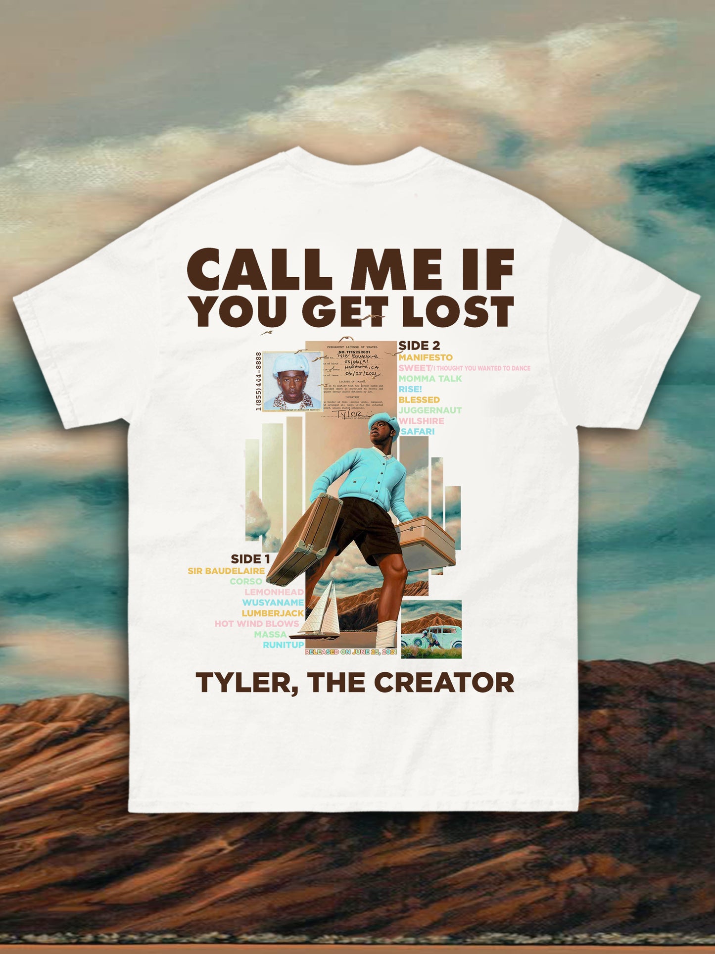 T-shirt CALL ME IF YOU GET LOST - Introvrtee