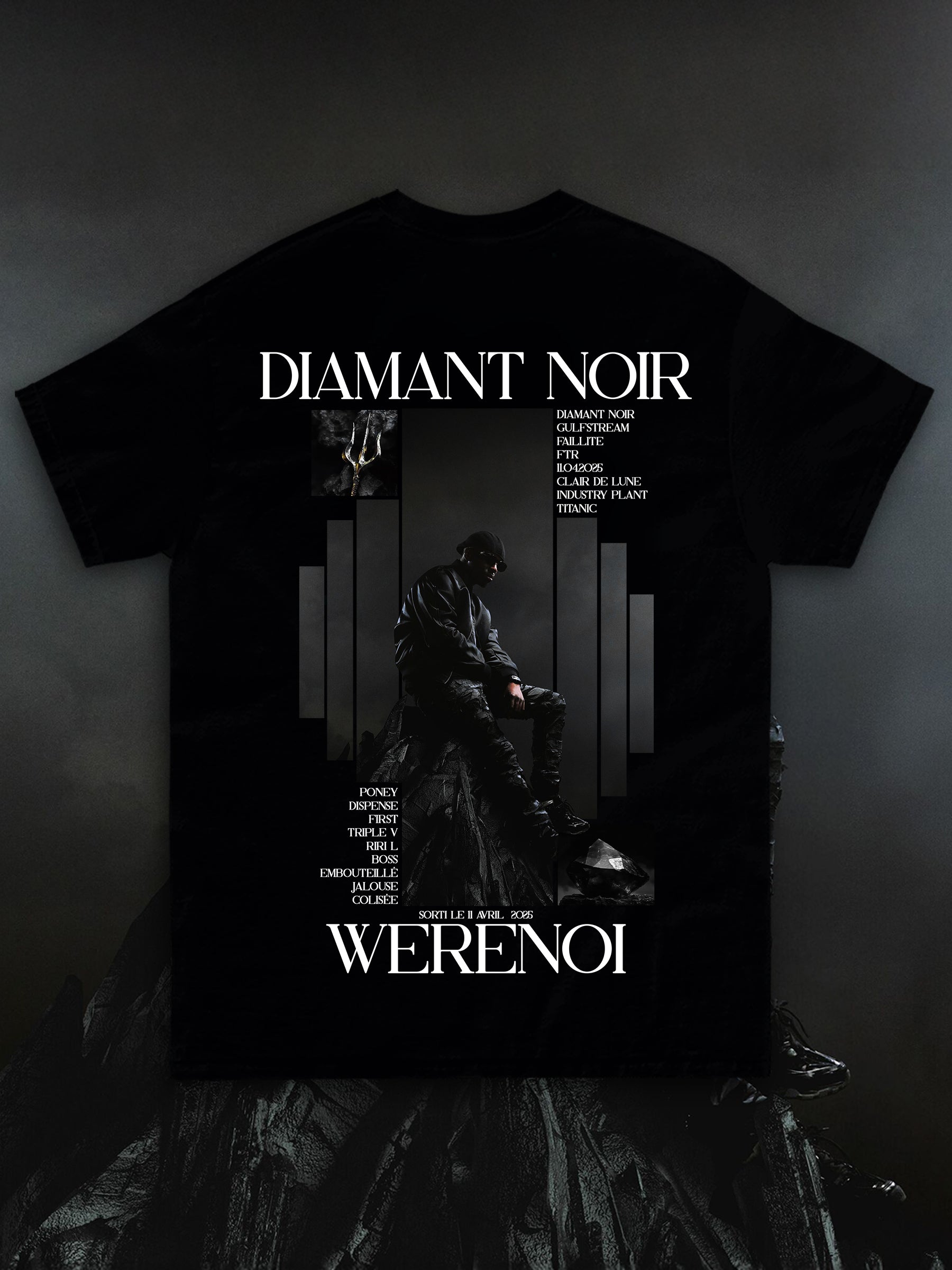 T-shirt Diamant Noir