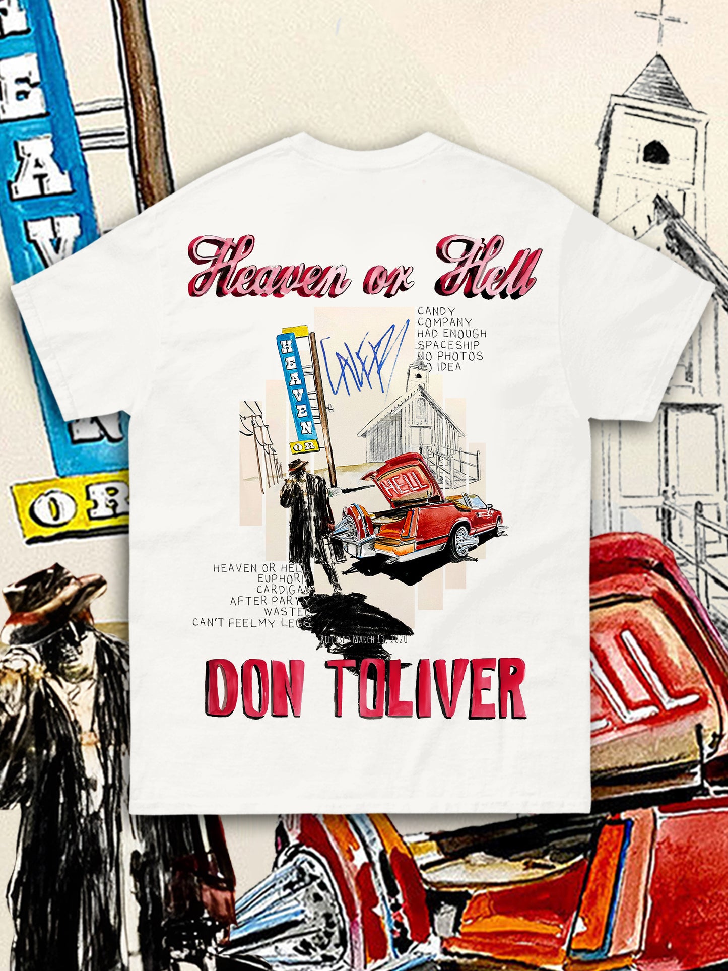 T-shirt Heaven and Hell - Introvrtee