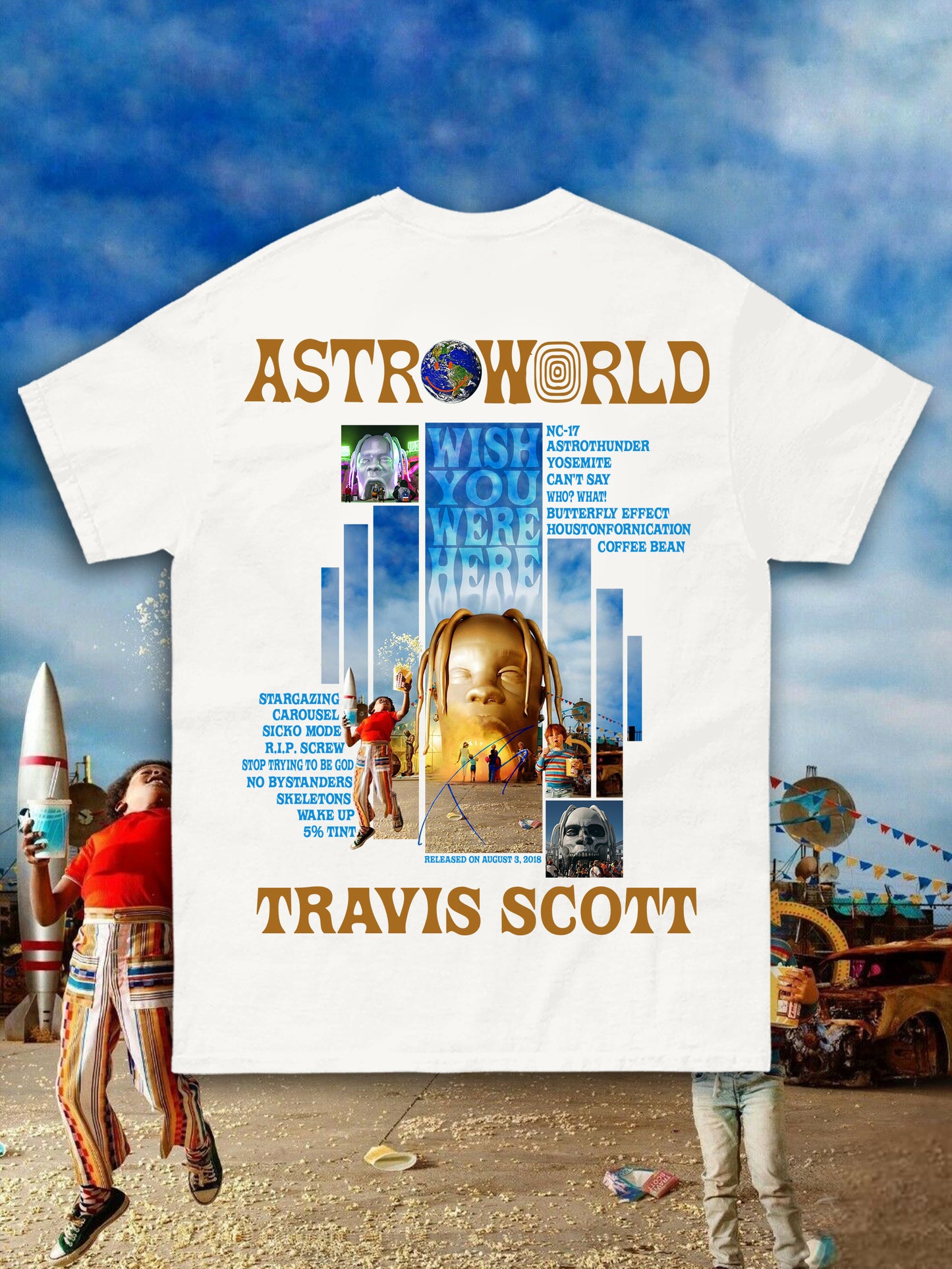 T-shirt ASTROWORLD - Introvrtee