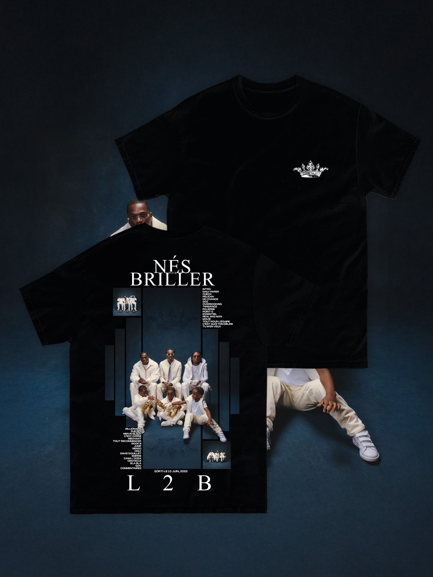 T-shirt Nés Pour Briller