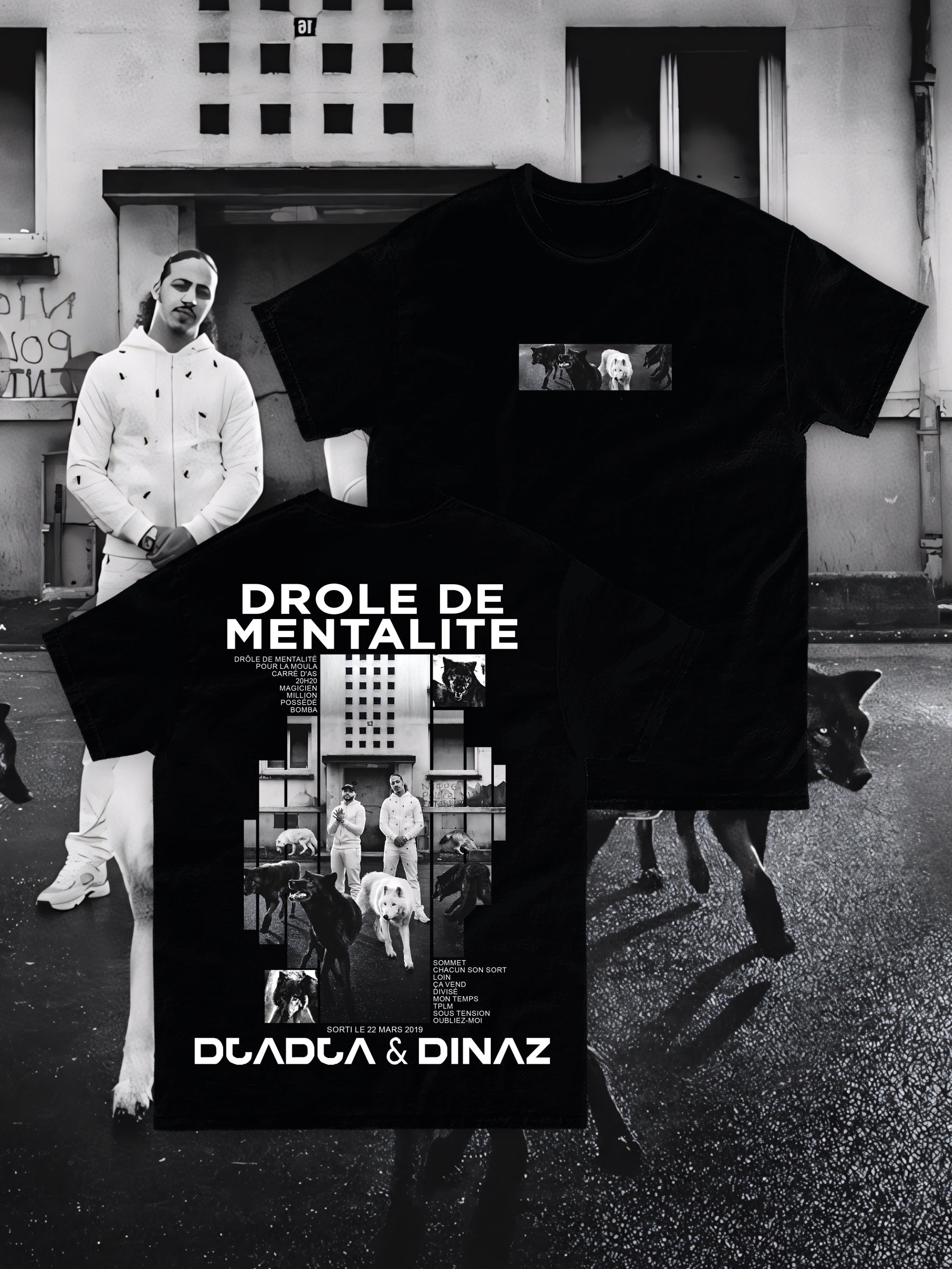 T-shirt DROLE DE MENTALITE