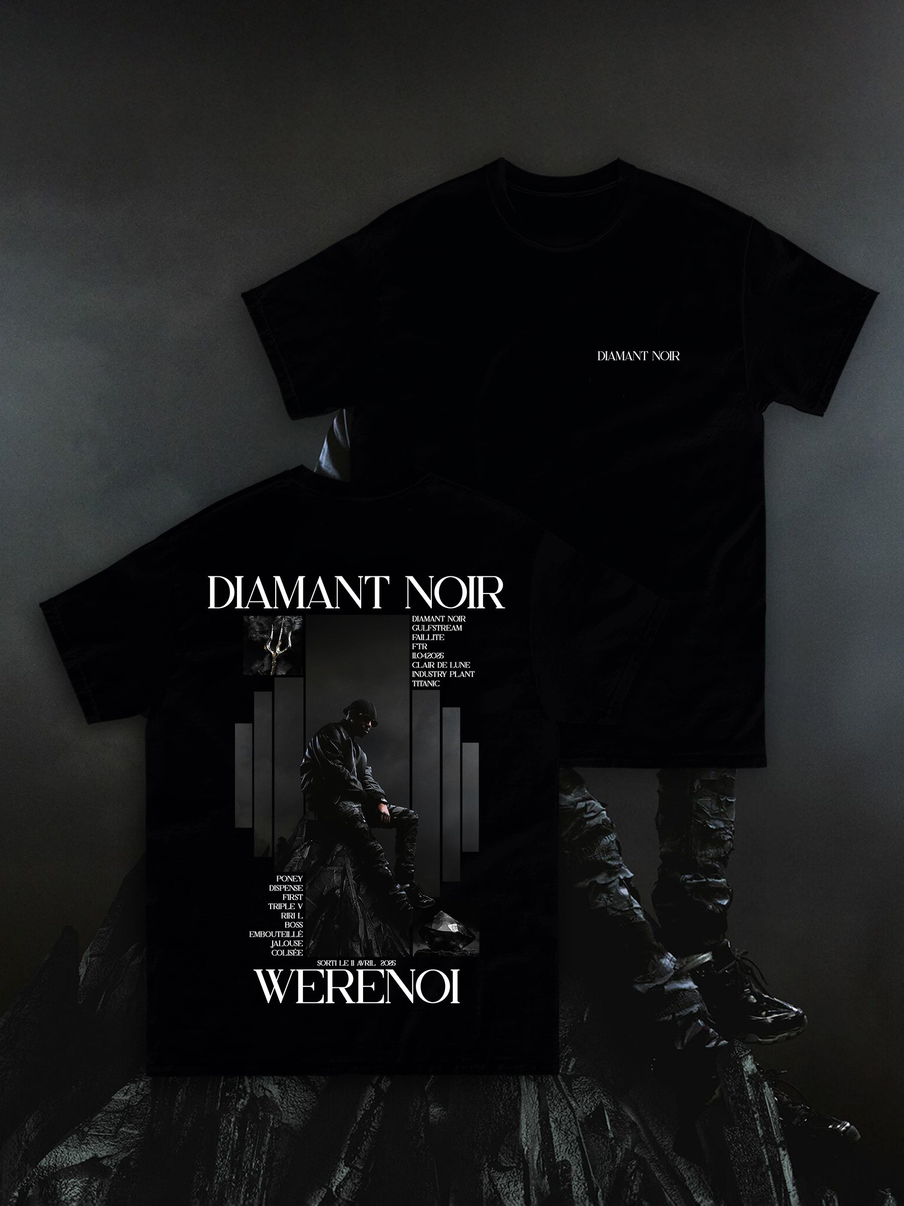 T-shirt Diamant Noir