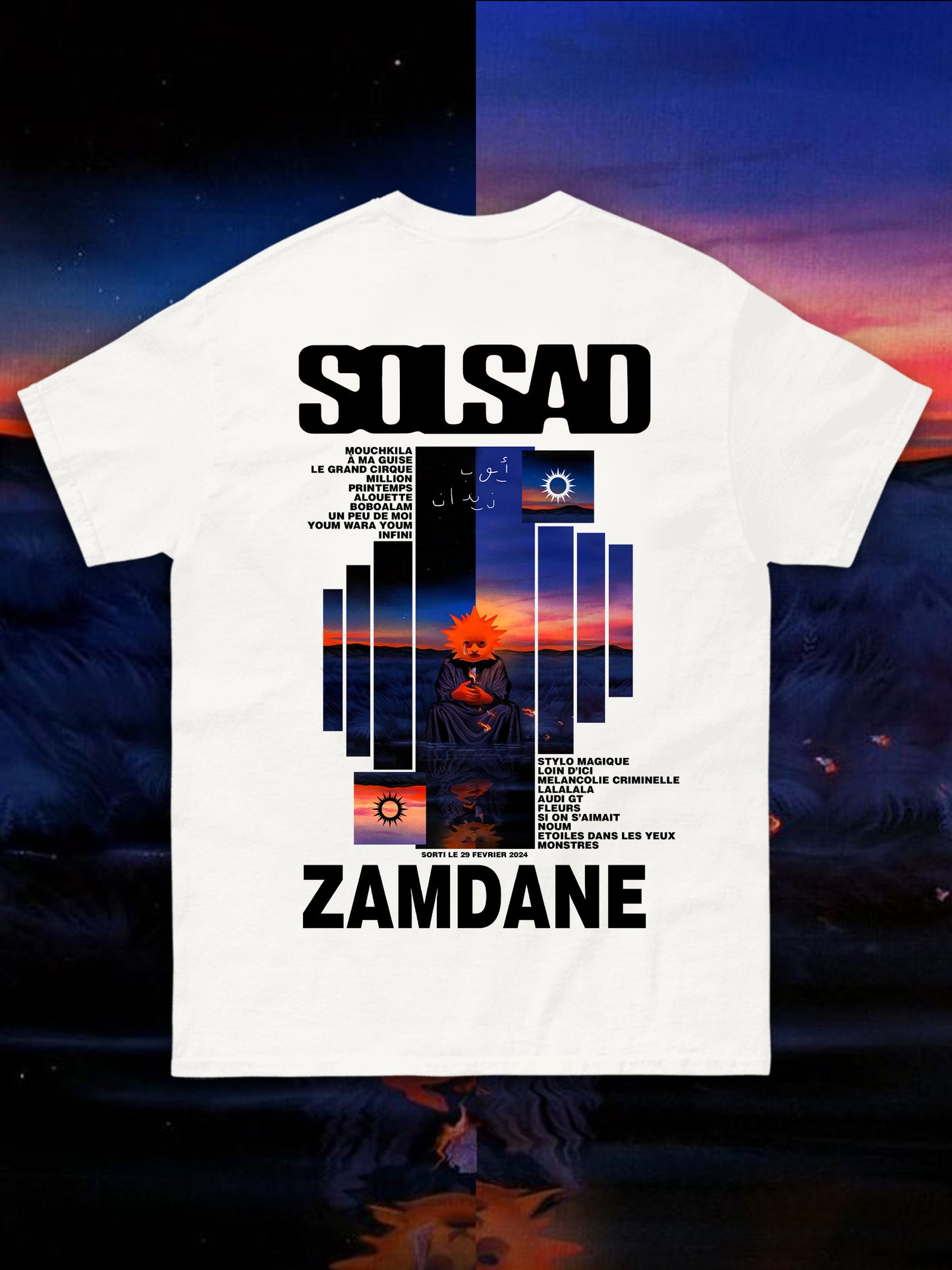 T-shirt SOLSAD - Introvrtee